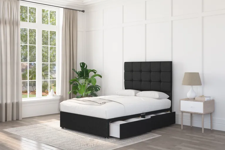 Cube Divan Bed Set With Mattress | GB Beds