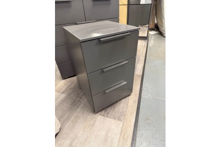 Acero 3 Drawer Bedside