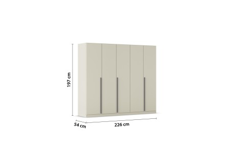 Alba 5 door wardrobe