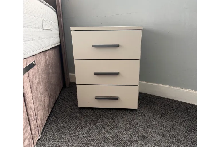 Alba 3 drawer bedside