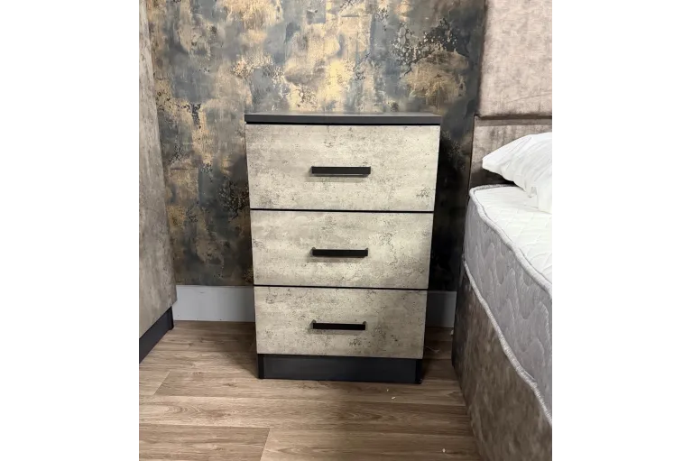 Alex 3 drawer bedside 2
