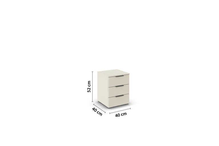 Ella 3 drawer bedside 2