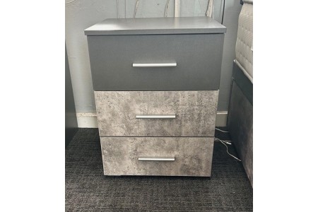 Korbach 3 drawer bedside