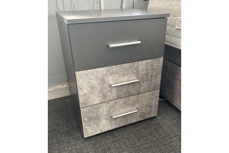 Korbach 3 drawer bedside