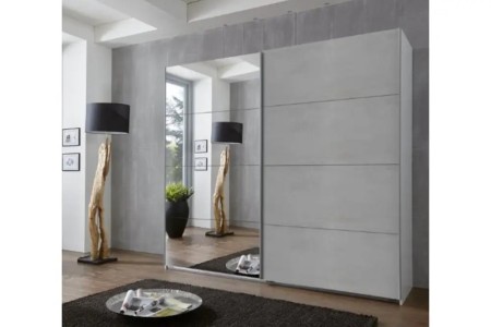 Ernie Sliding Door Wardrobe | Double Hanging Rails & Shelf