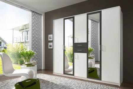 Diver Wardrobe | Double Hanging Rails & 2 Shelves