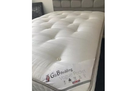 Vogue Medium or 1000 Pocket Spring Mattress | GB Bedding Vogue Medium or 1000 Pocket Spring Mattress | GB Bedding