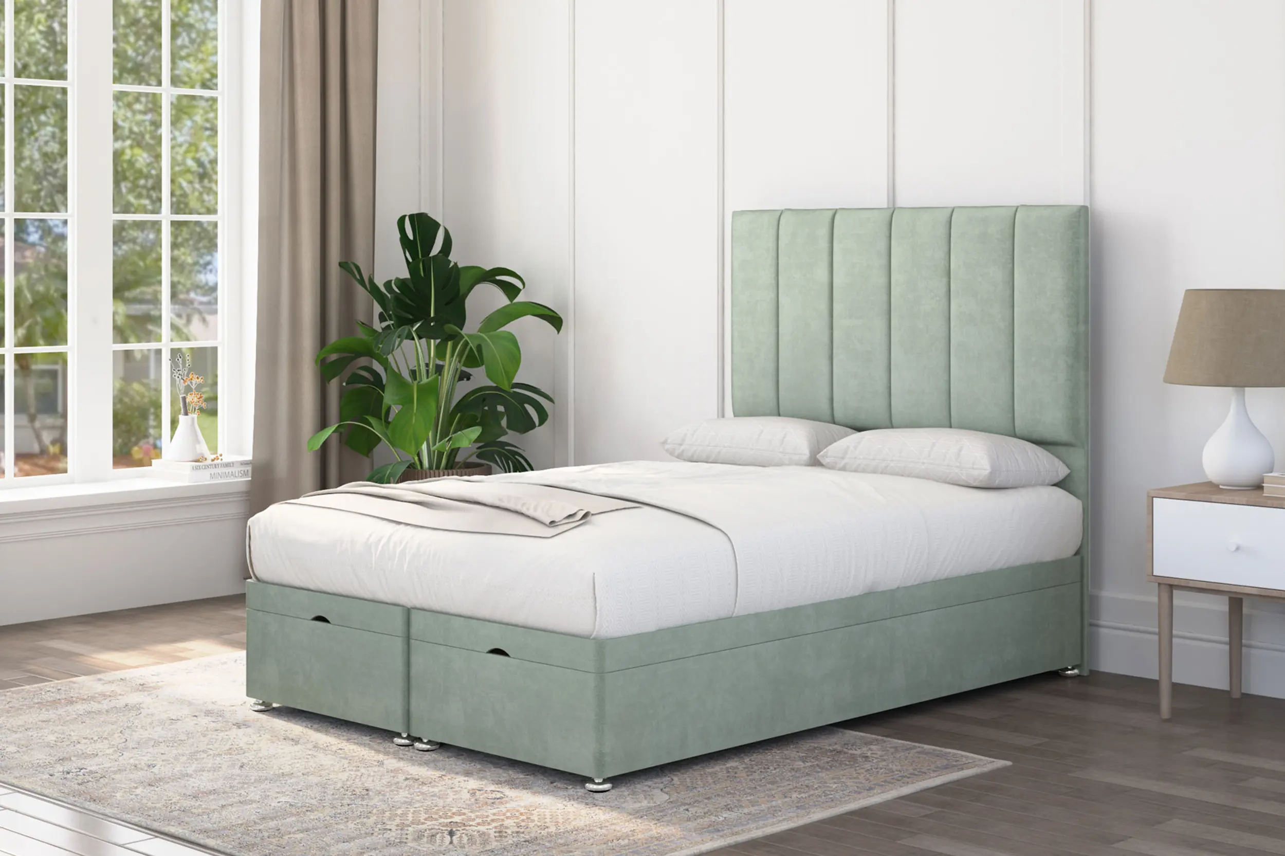 Panache Storage Ottoman Upholstered Bed