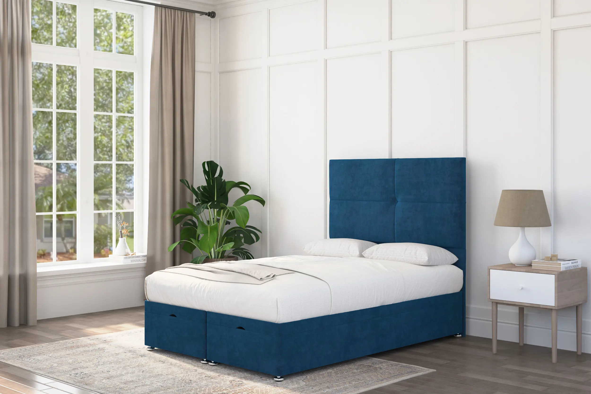 Milano Storage Ottoman Upholstered Bed