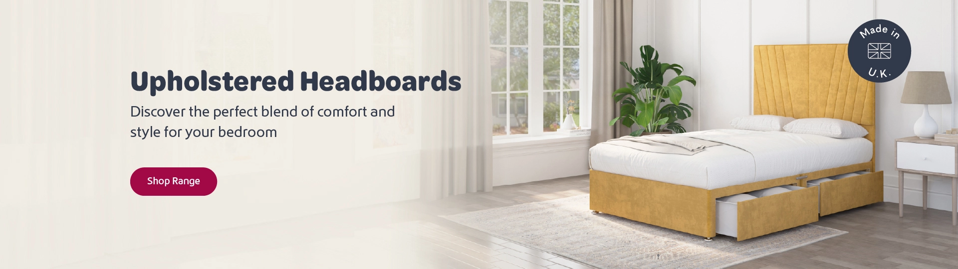 Slider Image  Promotional banner from GB Bedding 