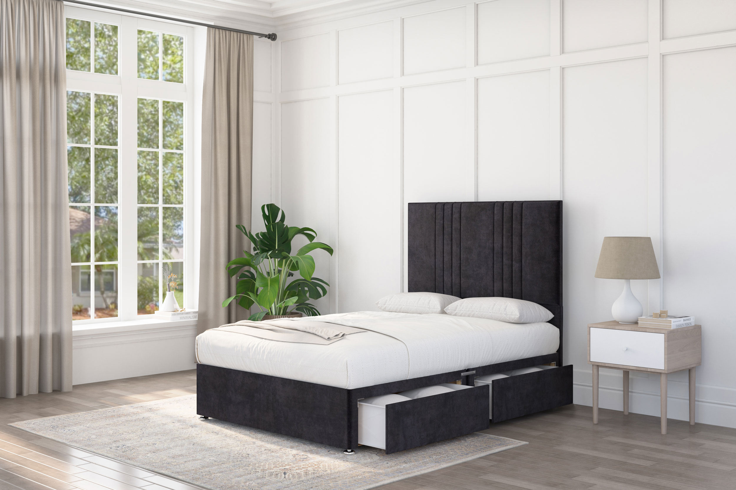 Turin Divan Bed Set with Mattress | GB Beds