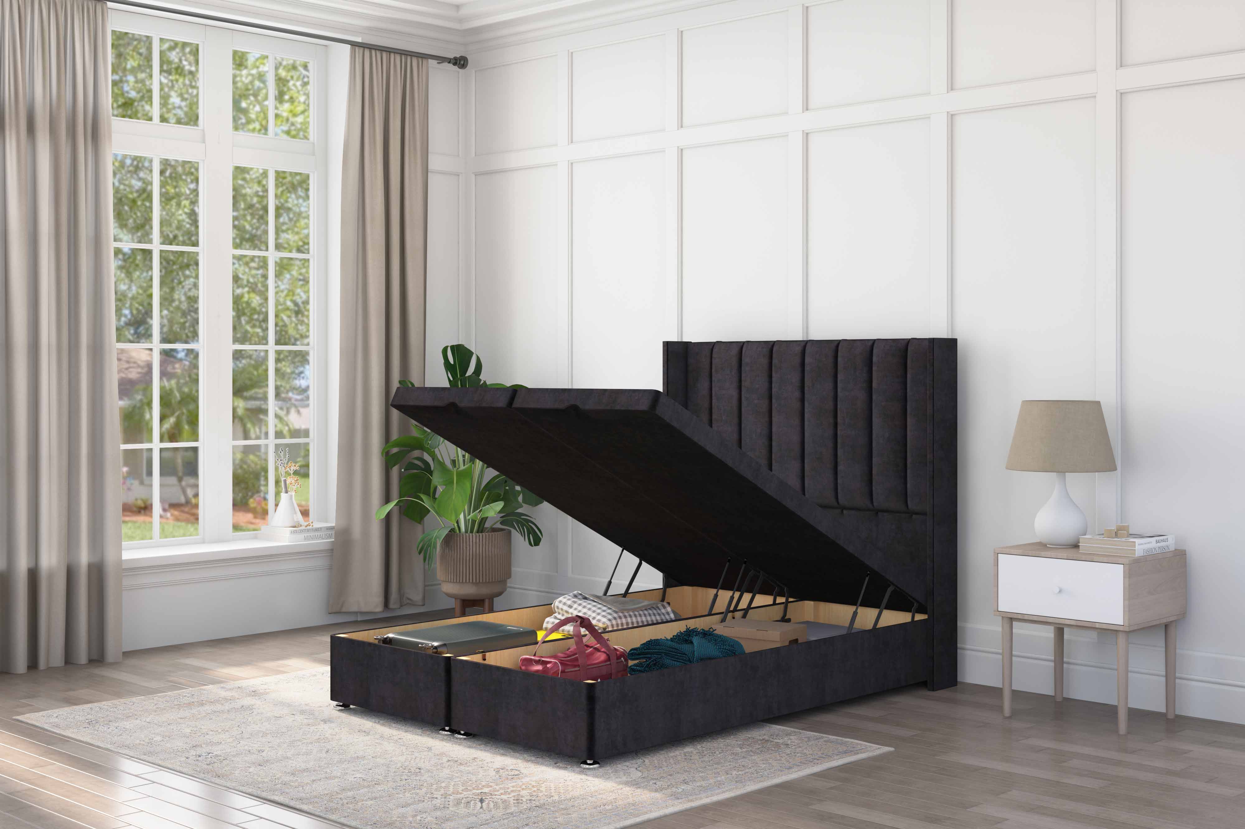 Madrid Storage Ottoman Bed | Affordable Luxury Storage Beds | GB Beds