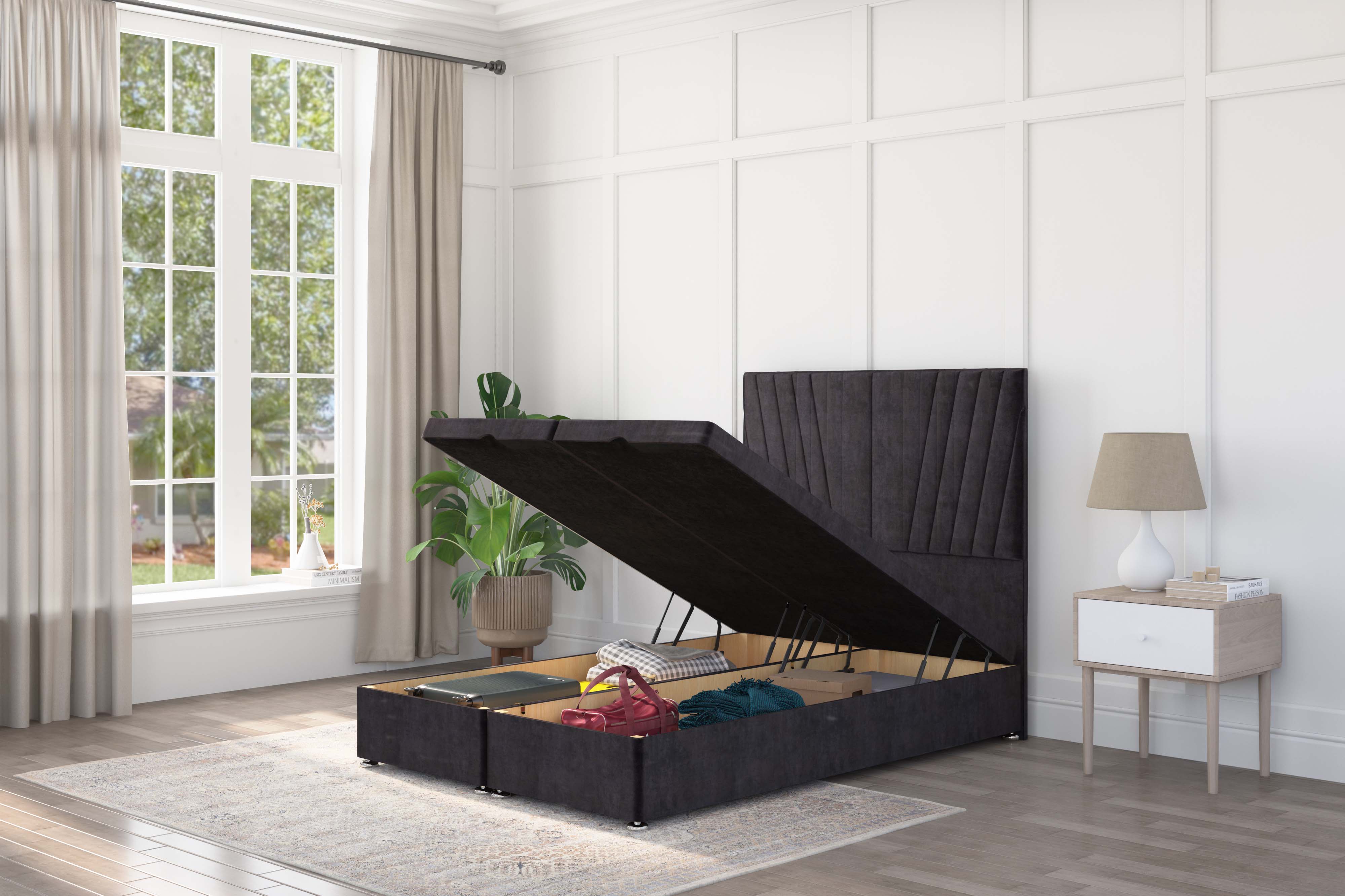 Sunrise Ottoman bed | Affordable Luxury Storage Bed | GB Beds